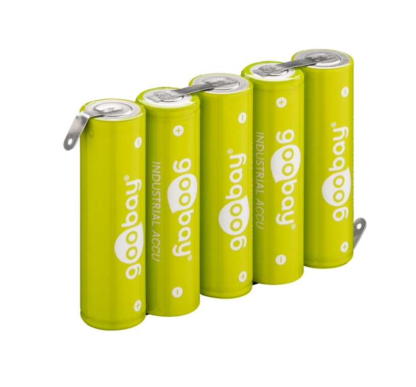 33-460-00315_ab_2022 6V Akku 2100mAh NiMH AA Mignon mit Lötfahnen 74x52x15mm