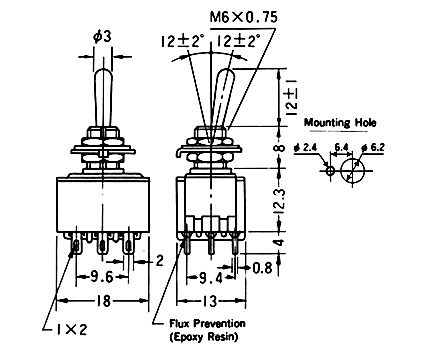 Kippschalter_3xUM_Zeichnung_95-834-00028