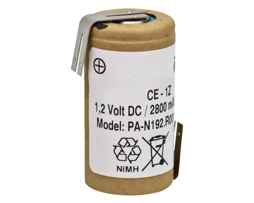 Akku Sub-C 43x23mm 1,2V 2800mAh NiMH mit Lötfahnen