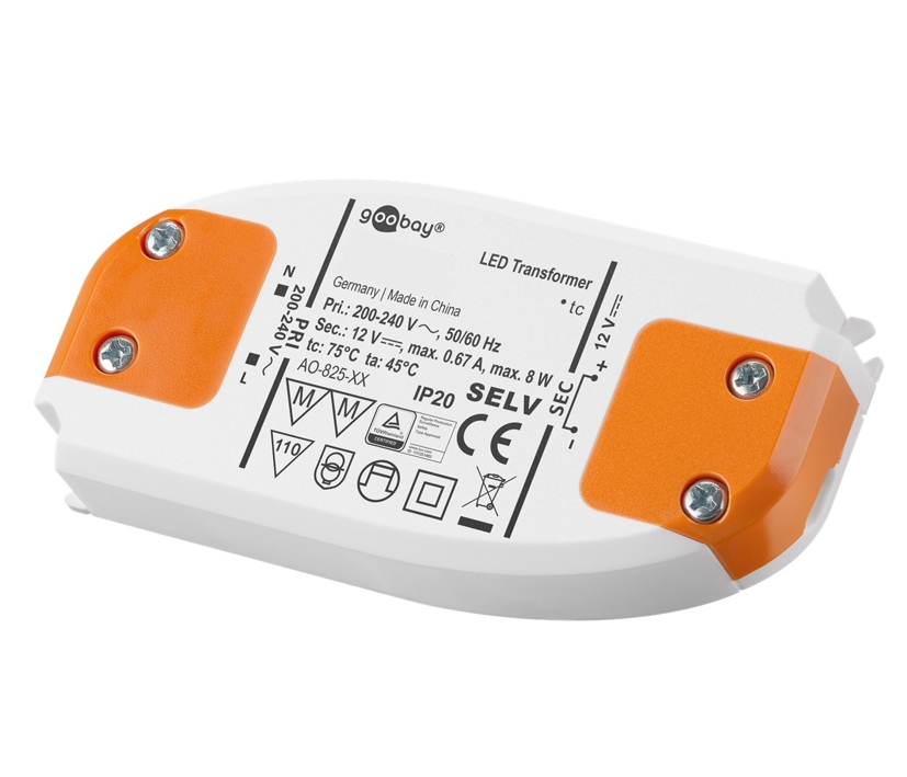 12V_LED_Netzteil_ohne_Mindestlast_43-700-02201_B1 12V LED Netzeil 12V 8W flacher LED Trafo LED Konverter