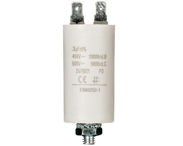 3uF-450V-Motorkondensator-29-719-01085-N 3uF Motorkondensator MKP 3uF 450V 30x57mm FPU