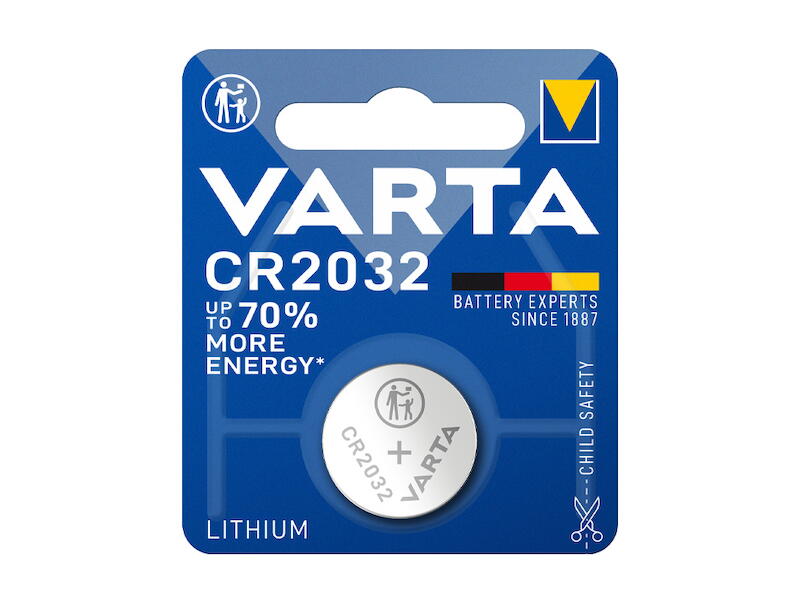 CR2032 Lithium Zelle 3V Knopfzelle 230mAh Auslaufsicher ungeöffnet bis zu 10 Jahre lang haltbar CR2032 Lithium Zelle 3V Knopfzelle 230mAh Auslaufsicher ungeöffnet bis zu 10 Jahre lang haltbar