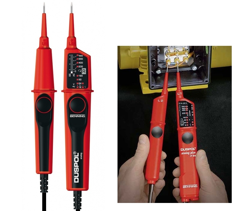 Spannungspruefer_12-1000V_ACDC_LED_B1_90-798-02550hl5rB7cYScU0g Spannungsprüfer 12-1000V ACDC 10-LEDs LCD FI-Tester DUSPOL Analog Drehfeld Phase