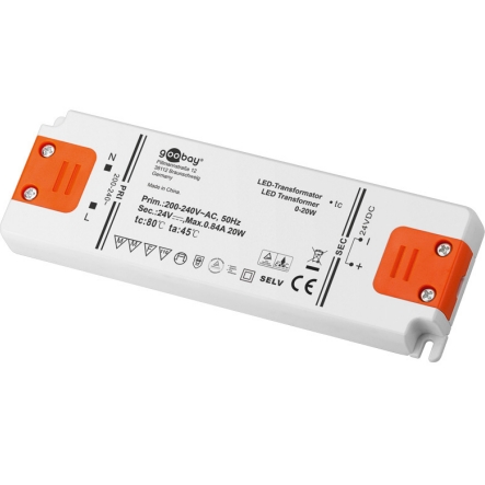24V-LED-Trafo-43-700-01150-B1pA9cjPBo9QbzZ 24V LED Trafo 230V bis 20Watt LED Konverter SELV Superflach