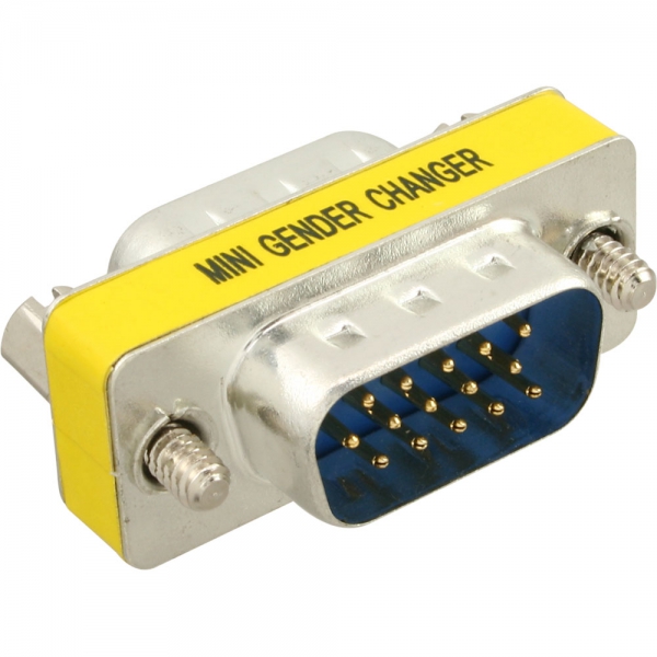 53-151-00180-VGA-Gender-B VGA Gender Sub-D 15pol Stecker Stecker HD VGA