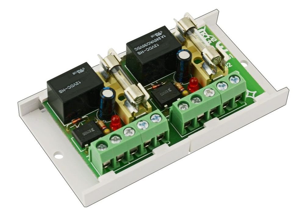 Modul Relaisplatine 2-Kanal 12V-ACDC Relaiskarte mit Sicherung