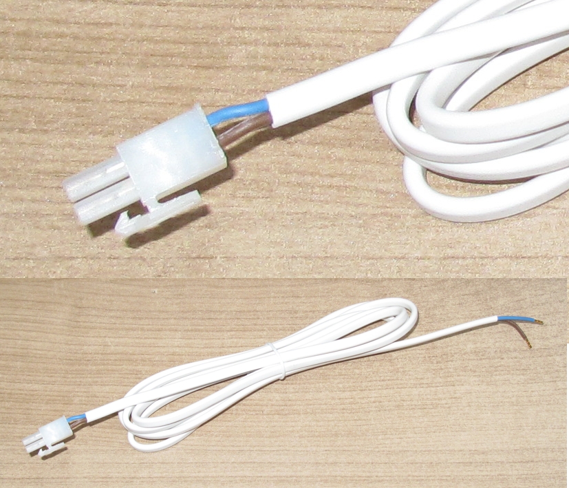 2pol_LED_Verteilerkabel_15-300-00640_01 2m Verbindungskabel AMP Stecker auf offenes Kabelende für LED Beleuchtung