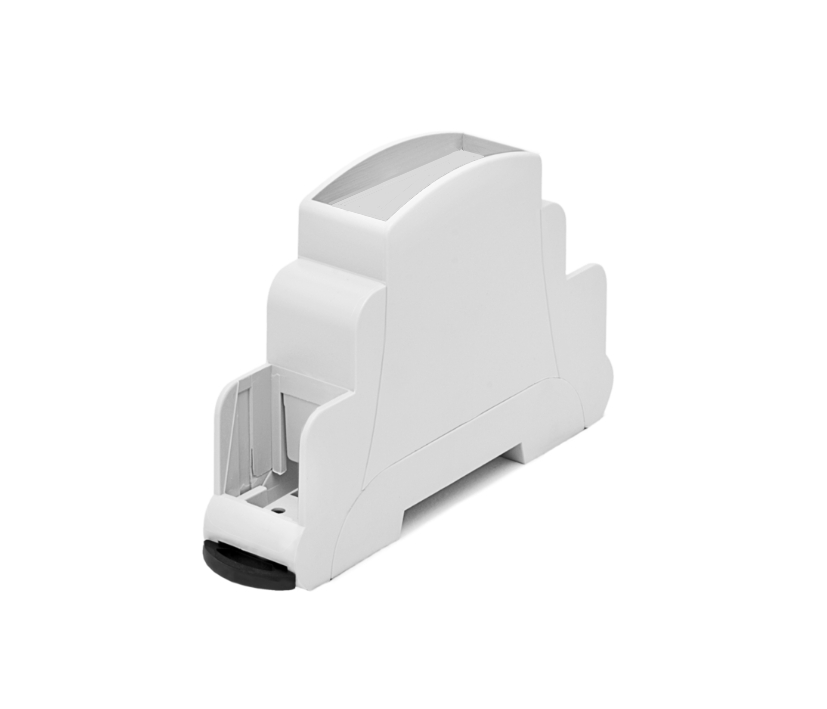 Hutschiene Gehäuse 1TE Modulgehäuse DIN Rail Gehäuse TS35 MR-Hellgrau