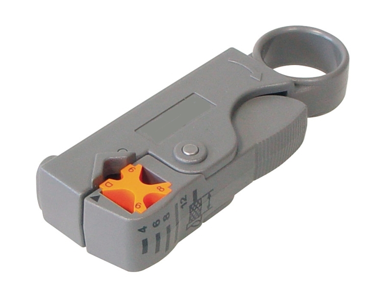 Koaxmesser Abisolier Werkzeug Messer für RG58 RG59 RG62 Koaxkabel und auch TV + SAT Koax