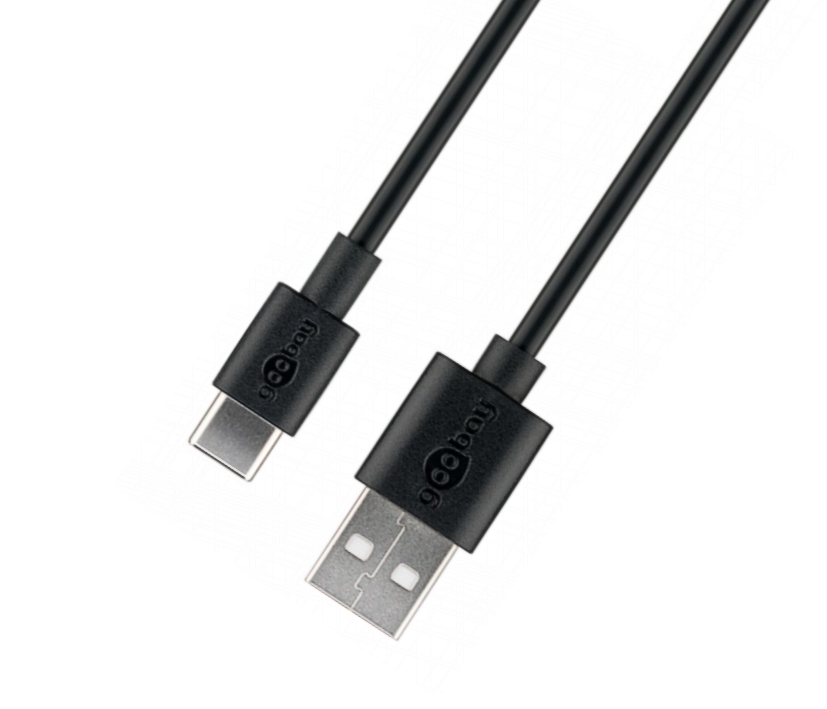 53-682-00908_USBC_Kabel 1m USB-C Ladekabel Anschlusskabel USB-Kabel USB2 Synchronisieren und Laden bis 3A 15W