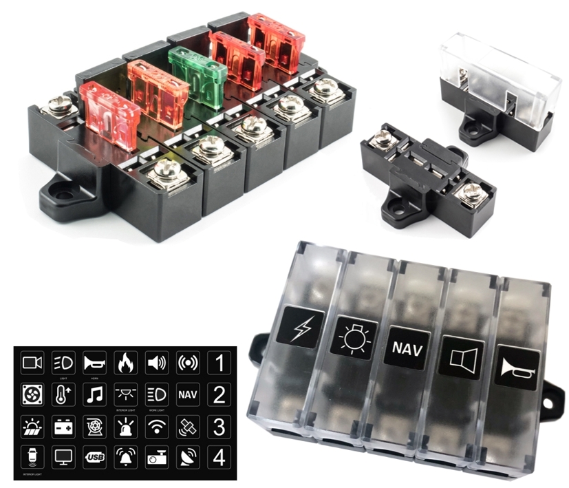 KFZ_Sicherungshalter_ATC_Fuse_B01L0KlbJBFNi7XY Sicherungshalter 5-fach für ATC Sicherungen KFZ Sicherungen