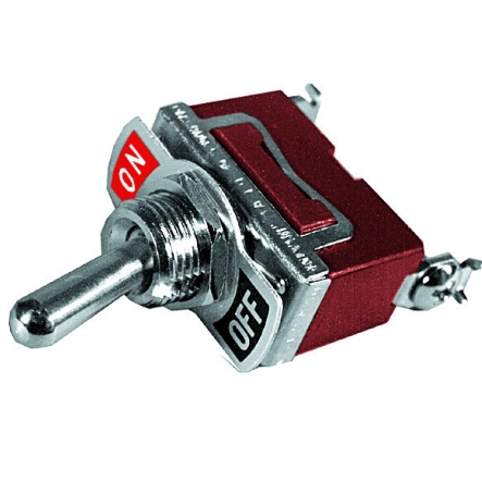 95-834-00075-Kippschalter-MS-1020-2013 Kippschalter mit Schraubanschluss 1xEIN 10A 250V mit Schild