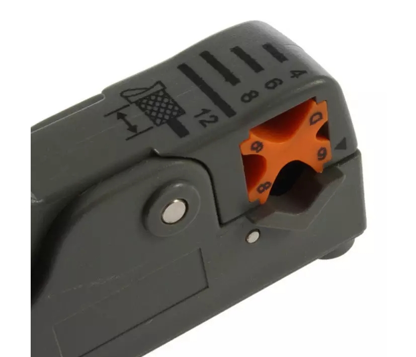 Koaxmesser Abisolier Werkzeug Messer für RG58 RG59 RG62 Koaxkabel und auch TV + SAT Koax