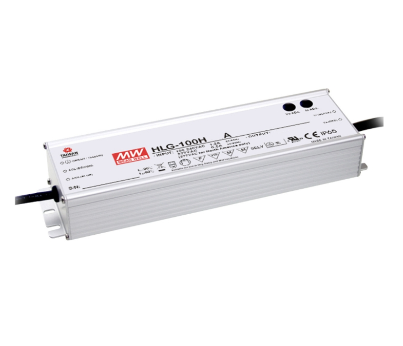 24V Netzteil 24V 100W 4A IP65 HLG-100H-24A ALU Gehäuse Spannung nachstellbar 22-27V