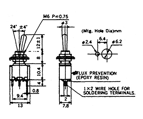 95-834-00001_Kippschalter_Zeichnung
